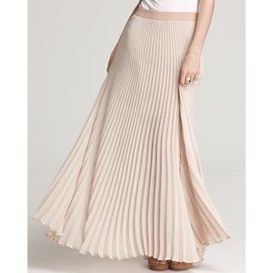 BCBG Tisa pleated maxi skirt